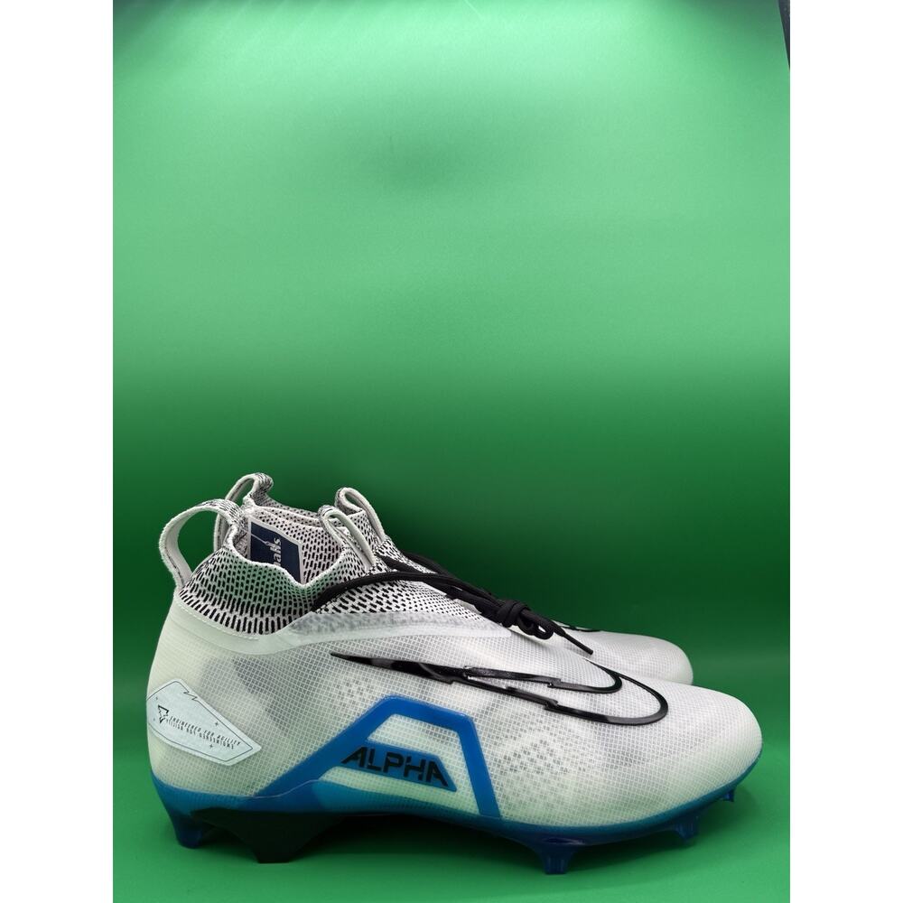 Nike Alpha Menace Elite 3 “White/Royal” Football Cleats DM1792-106 Men's Size 12